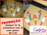 Kit com 5 Prendedores Decorados